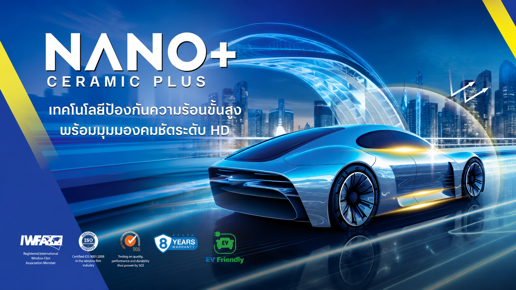 Ray-Shield Nano Ceramic Plus ฟิล์มกรองแสงพรีเมียม